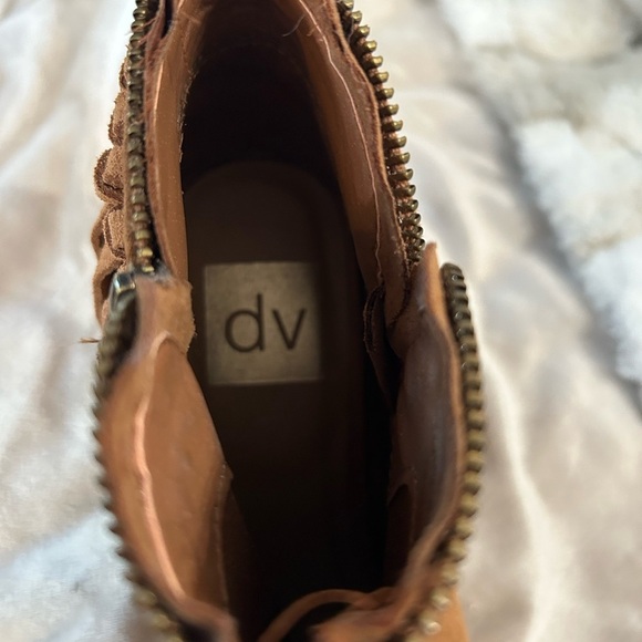 Women’s open DV open toed frindge Booties - Picture 6 of 11